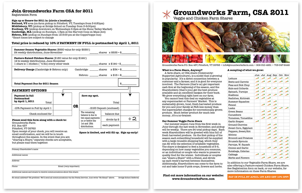 Groundworks CSA Flyer