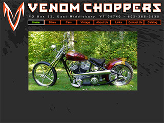 thumbnail image for venom-choppers web site